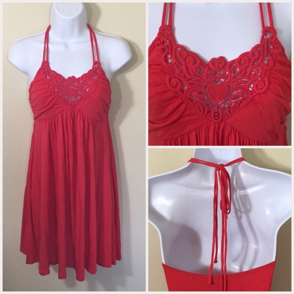 Forever 21 Dresses & Skirts - 4/$20 Forever 21 Red Halter Dress Size S